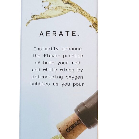 Corkcicle Air Wine Chiller Stick With Aerator & Pourer BPA-Free Reusable 2-Pack - Picture 9 of 13